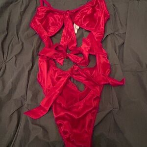 NWT Victoria’s Secret Red Lingerie